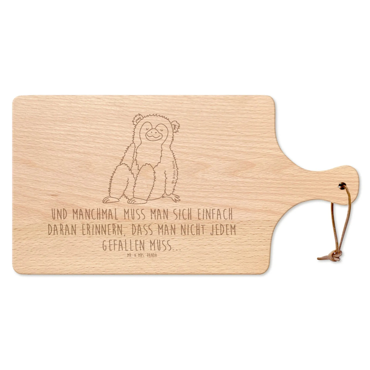 Cutting board with handle Monkey Africa, self-love, respect, self-esteem, self-confidence, monkey, monkeys