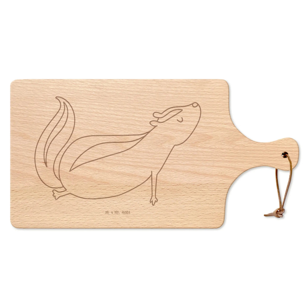 Cutting board with handle skunk yoga Stinky, Laugh, Predator, Live, Wild animal