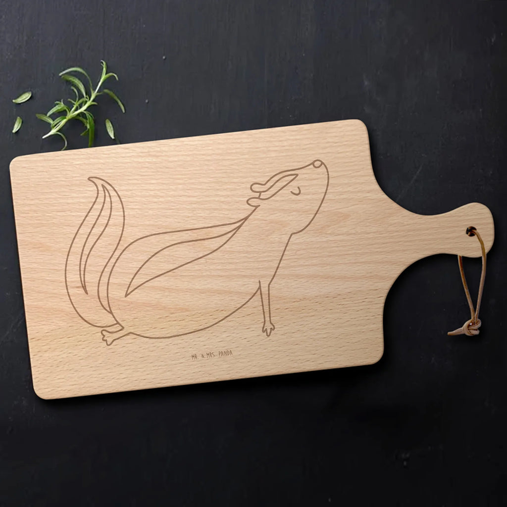 Cutting board with handle skunk yoga Stinky, Laugh, Predator, Live, Wild animal