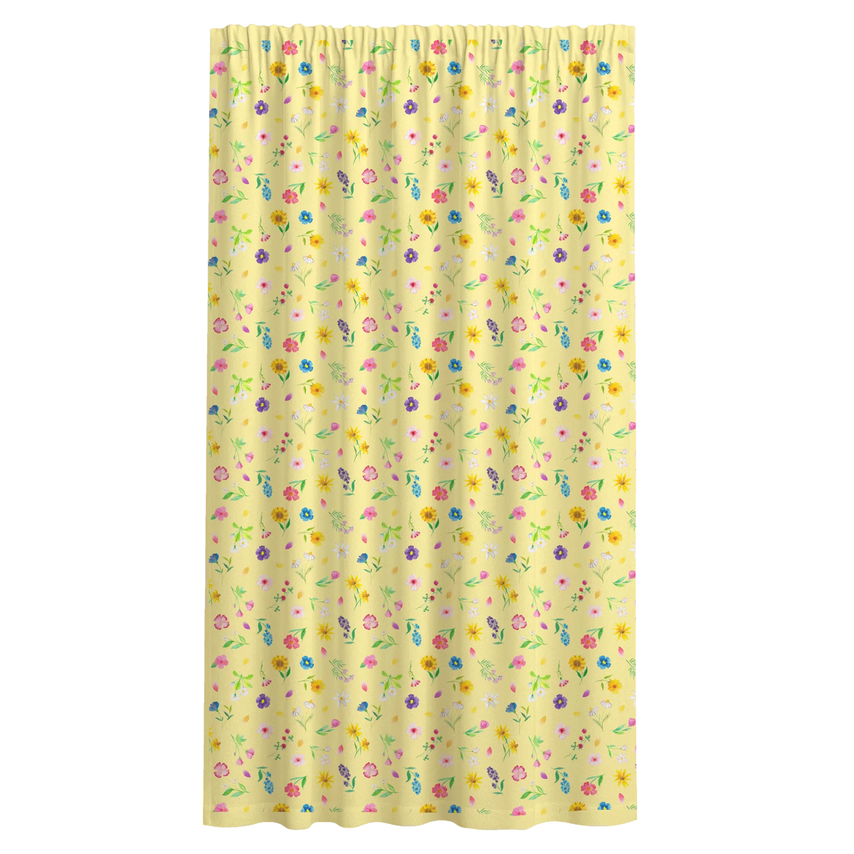 Vorhang Bunte Blumenwiese Muster Gardine, Baumwollvorhang, Seitenschal, Vorhang, Schiebevorhang, Gardinenschal, Flächenvorhang, Vorhang Schal, Stoffvorhang, Blumenwiese, Wildblumen Muster, Blumenmädchen, Blumen Muster, Flower Power
