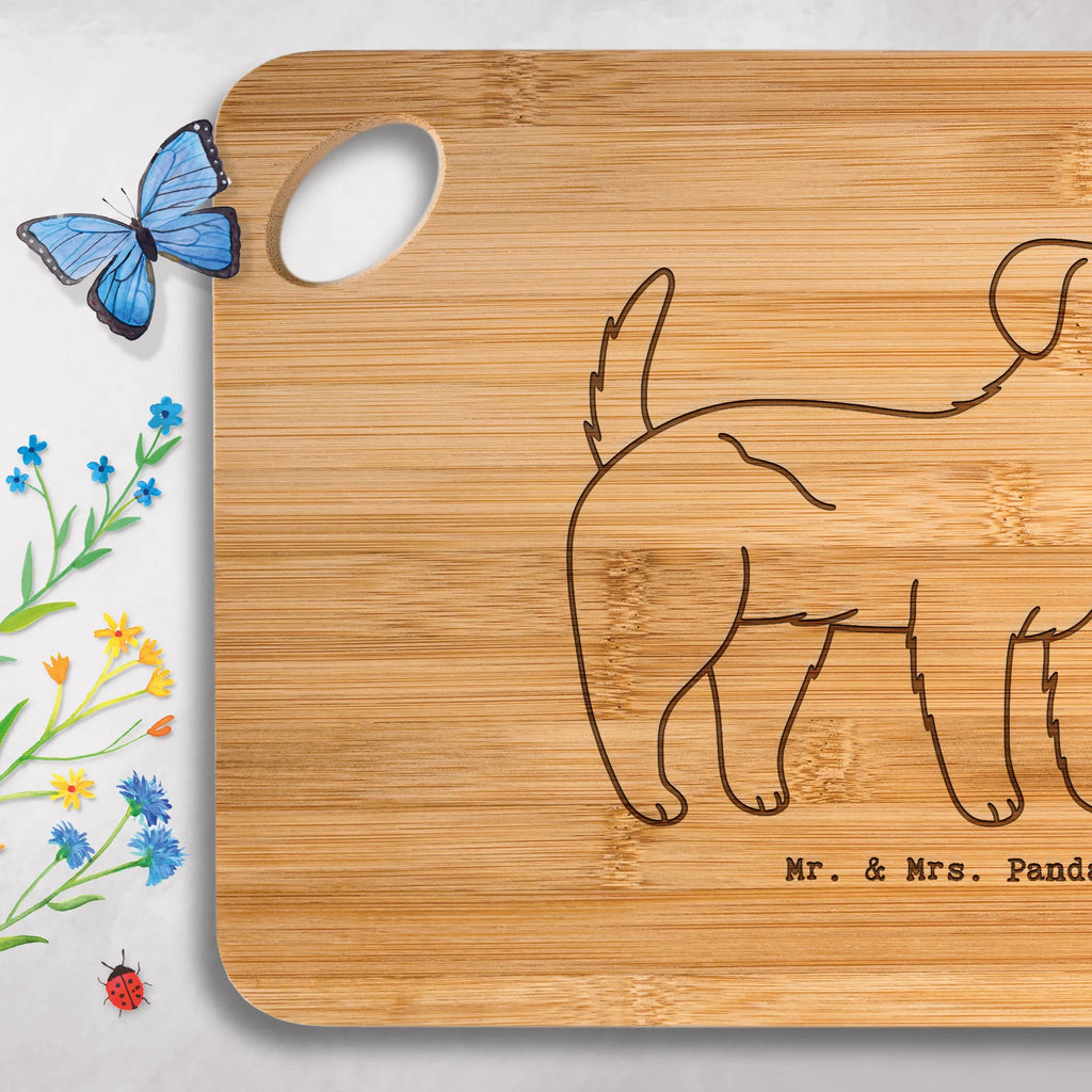 Bamboo chopping board Border Terrier Moment gift, animal lover, giving, dog breed, purebred dog, dog owner, puppy