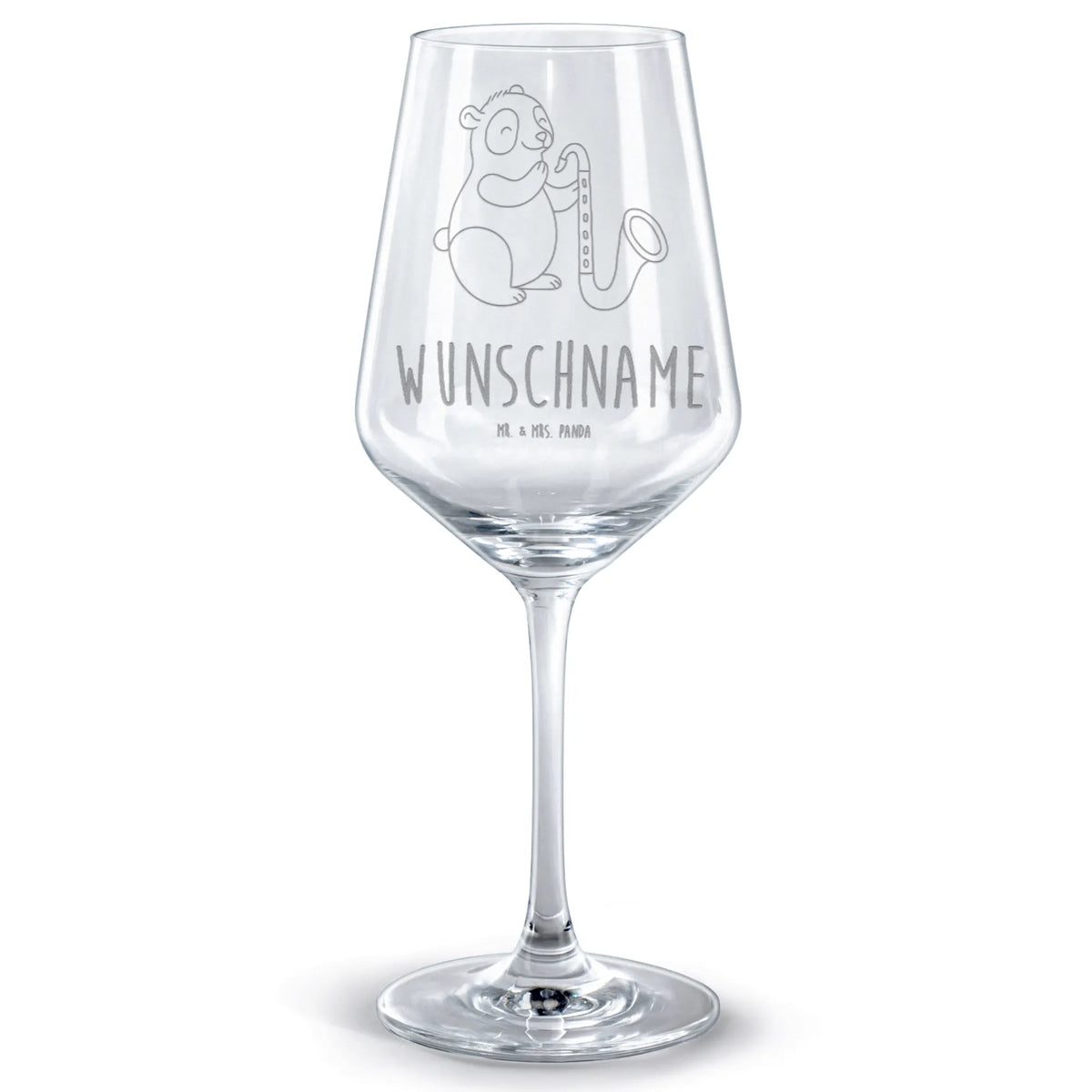 Personalisiertes Rotwein Glas Panda Bassklarinette Weinglas mit Namensgravur, Weinglas mit Namen, Personalisiertes Rotweinglas, Rotweinglas mit Gravur, Rotweinglas Mit Wunschtext, Weinglas individuell graviert, Weinglas personalisiert, weinglas graviert, Rotweinglas Mit Namen, Personalisiertes Weinglas, Weinglas Mit Gravur, Weinglas mit Spruch, Instrumente, Geschenke Musiker, Musikliebhaber, Klarinette, Holzblasinstrument, Panda, Kammermusik, Orchester, Bassklarinette
