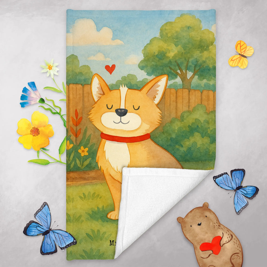 Ręcznik dla gości Pies szczęście Design Pies, rasa psa, właściciel psa, miłośnik zwierząt, motyw psa, zwierzę domowe, powiedzenia