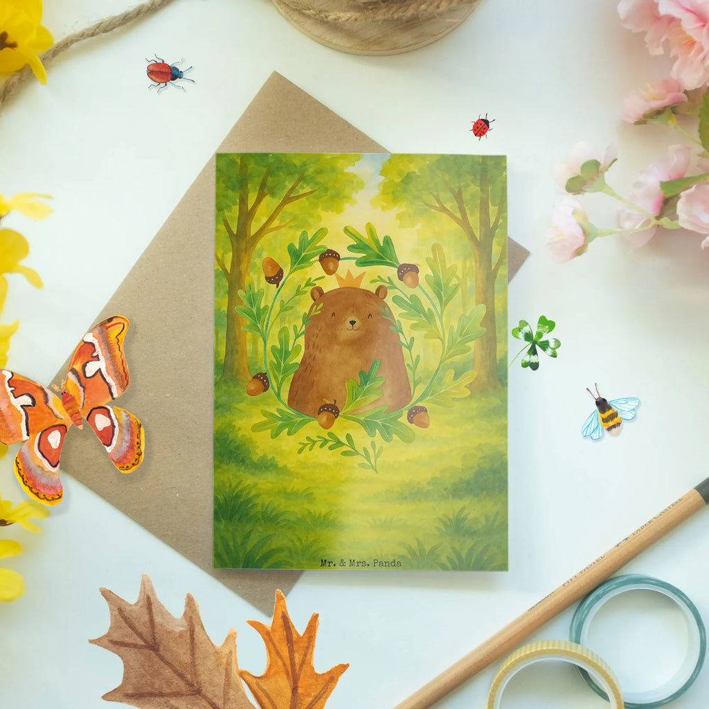 Greetings card bear king Design teddy bear, cuddly toy, Father's Day, world best daddy, Father, Daddy Bear, best daddy