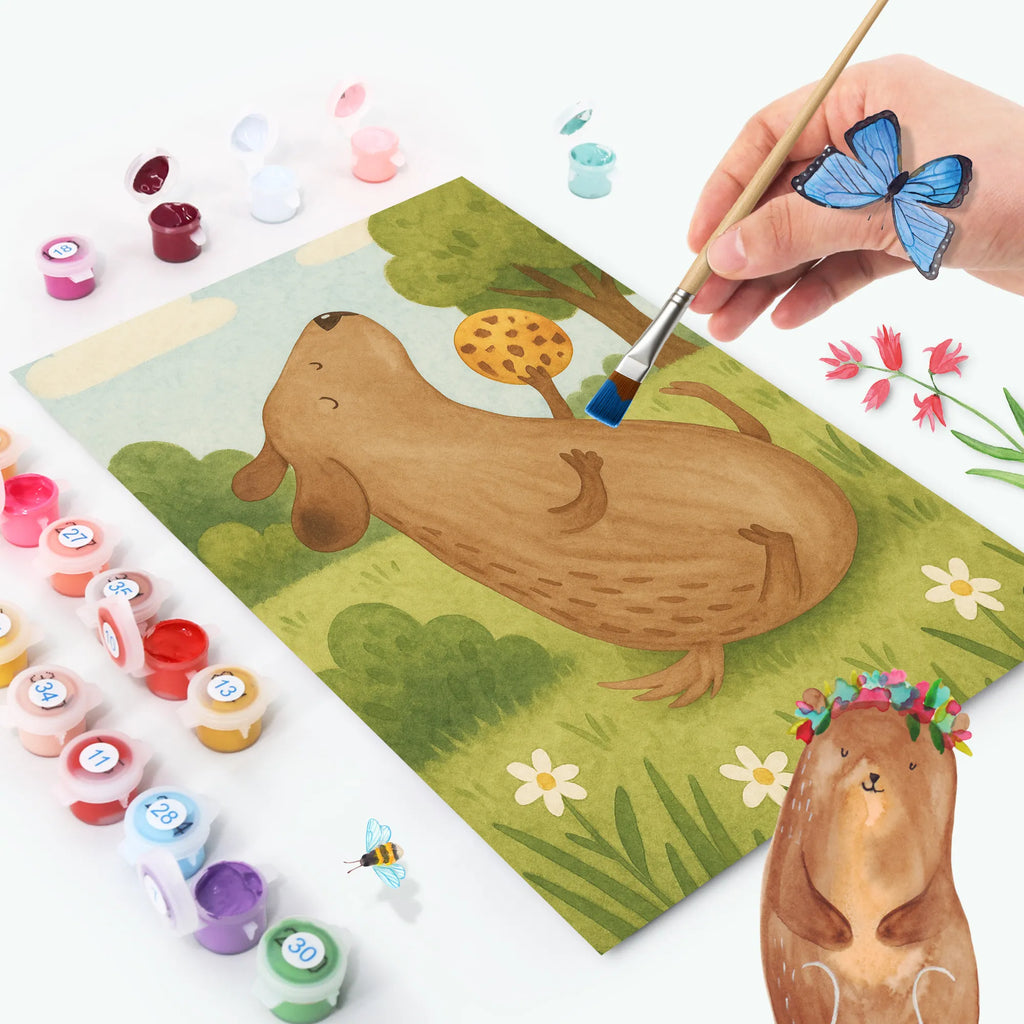 Malowanie według numerów pies ciastko Design Pies, rasa psa, właściciel psa, miłośnik zwierząt, motyw psa, zwierzę domowe, powiedzenia