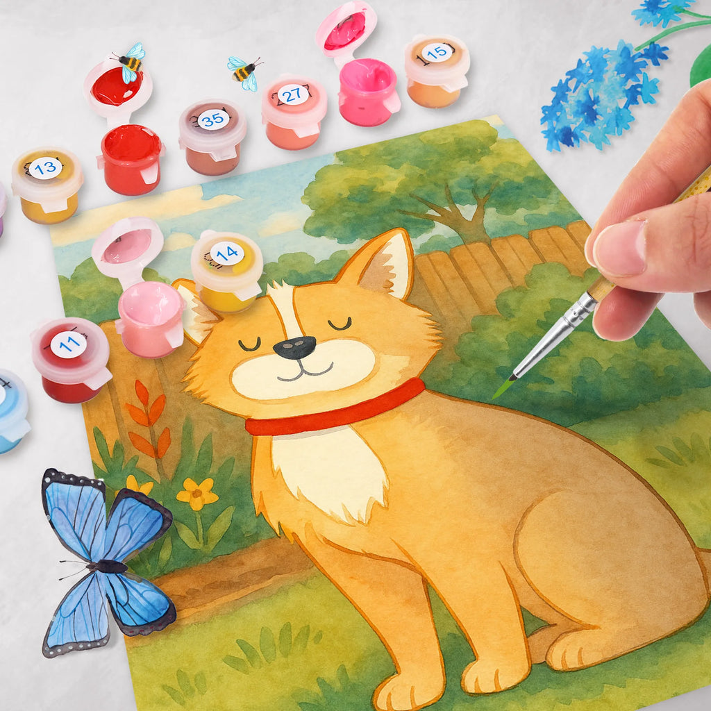 Paint by Numbers Dog Luck Design dog breed, mutt, hound, woof, dog mama, love dogs, love for dogs, dog decorative items, bag with dog print, funny gifts for dog owners, what do you give a dog lover, Christmas gifts for dogs, gifts for dogs, dog sayings, dog mom, dog love, dog owner