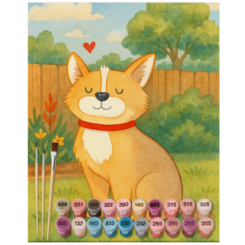 Paint by Numbers Dog Luck Design dog breed, mutt, hound, woof, dog mama, love dogs, love for dogs, dog decorative items, bag with dog print, funny gifts for dog owners, what do you give a dog lover, Christmas gifts for dogs, gifts for dogs, dog sayings, dog mom, dog love, dog owner