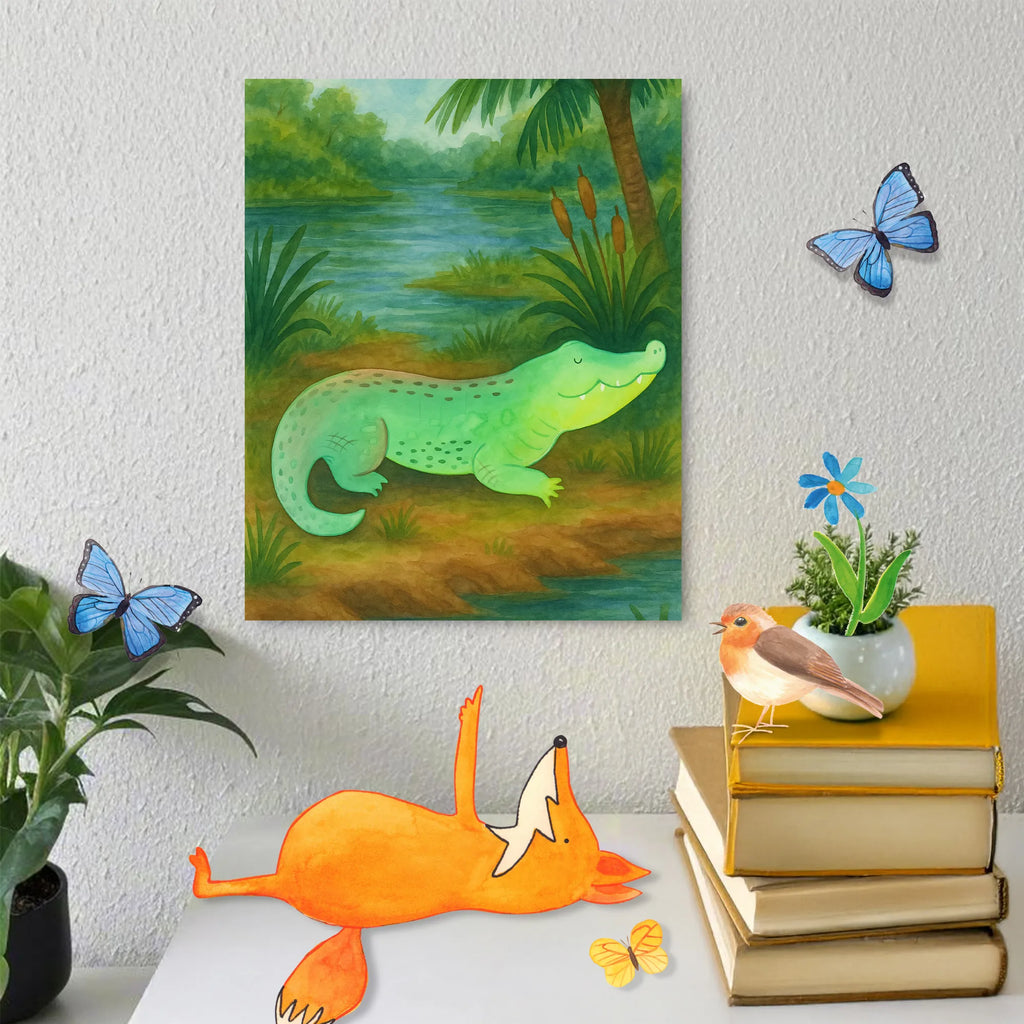 Malowanie według numerów Krokodyl Design Zwierzeta morskie, Morze, Wakacje