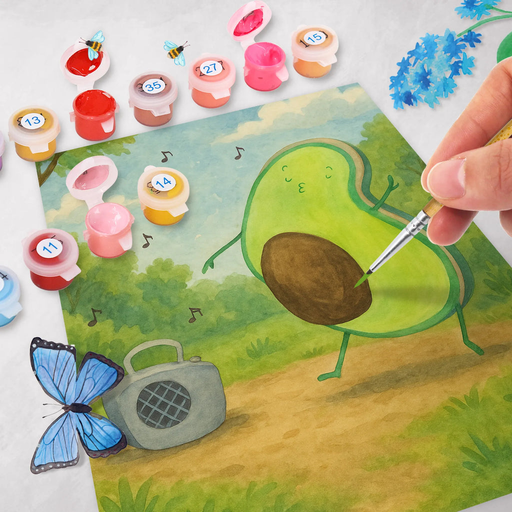 Paint by Numbers avocado Dance Design vegetables