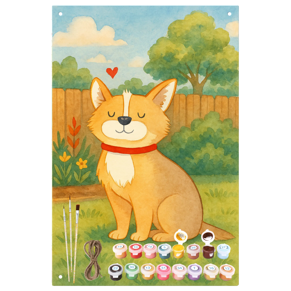 Paint by Numbers Metal Sign Dog Luck Design dog breed, mutt, hound, woof, dog mama, love dogs, love for dogs, dog decorative items, bag with dog print, funny gifts for dog owners, what do you give a dog lover, Christmas gifts for dogs, gifts for dogs, dog sayings, dog love, dog owner, dog mom