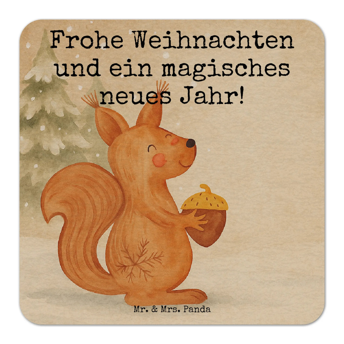 Coaster Squirrel Christmas Design snow, Christmas time, Happy New Year, Christmas Theme, New Year, Merry Christmas, Christmas Greeting, Bird