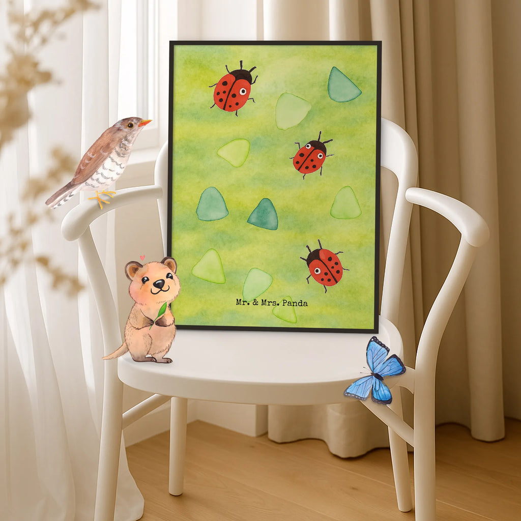 Plakat biedronka wzornictwo Design Wandschmuck, Wanddeko Bild, Plakat, kunstdruck poster, Deko Bild, Posterdruck, drucke, wandkunst, Wanddekoration, wanddeko, kunstposter, grafikposter, wanddruck, Wandbild, Wandposter, Kunstdruck, kunst für die wand, Designposter, Mr. & Mrs. Panda Poster, Bild, Bild für Wand, Poster, Verspielt, Niedlich, Aquarell, Marienkäfer, Grüne Punkte, Muster