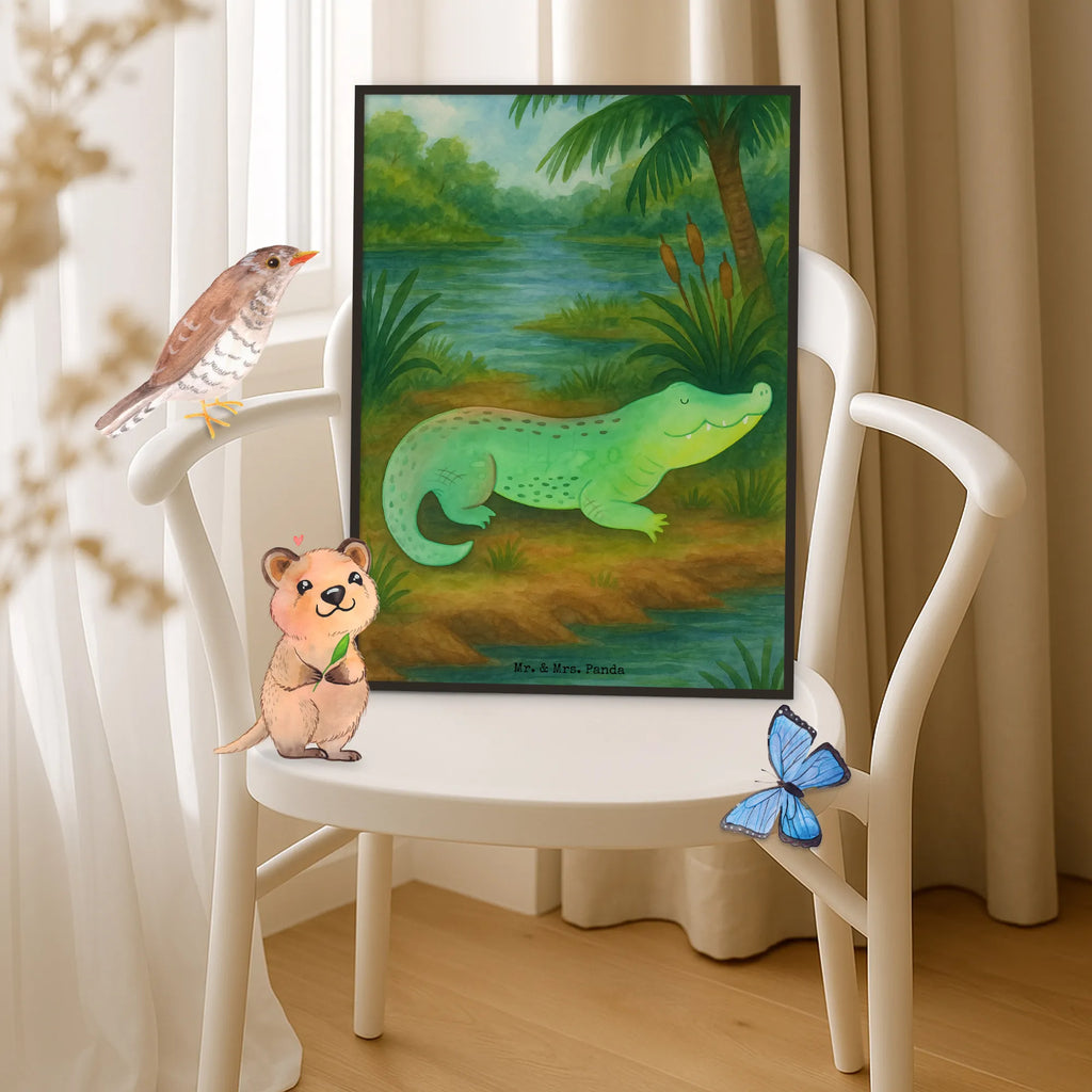 Poster Crocodile Design seafood posters, seafood decoration, seafood fans, deep sea, underwater world, underwater animals, water world, gifts for seafood lovers, shrimp, crocodile, manatee, platypus, lobster, sea urchin, narwhal, gift ideas, whale, reef, corals, vacation, shells, ocean, aquatic animals, Seafood, best friend, to be spontaneous, girlfriend, favorite person, adventurousness, to be crazy, crocodiles