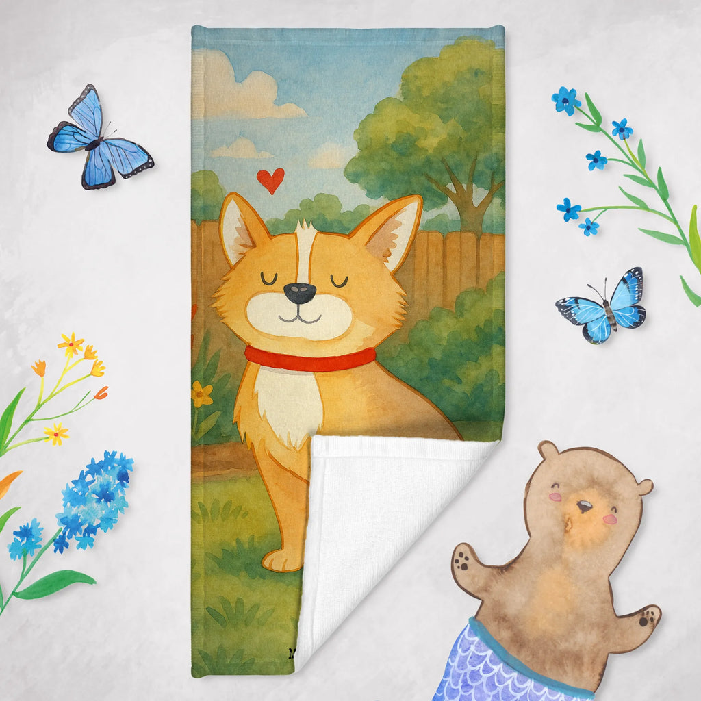 70 x 140 ręcznik Pies szczęście Design Pies, rasa psa, właściciel psa, miłośnik zwierząt, motyw psa, zwierzę domowe, powiedzenia