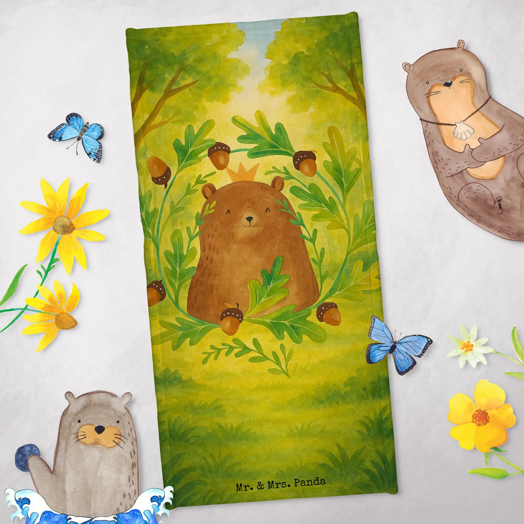 Hand towel bear king Design shower towel, teddy bear, cuddly toy, world best daddy, Father, Father's Day, Daddy Bear, best daddy