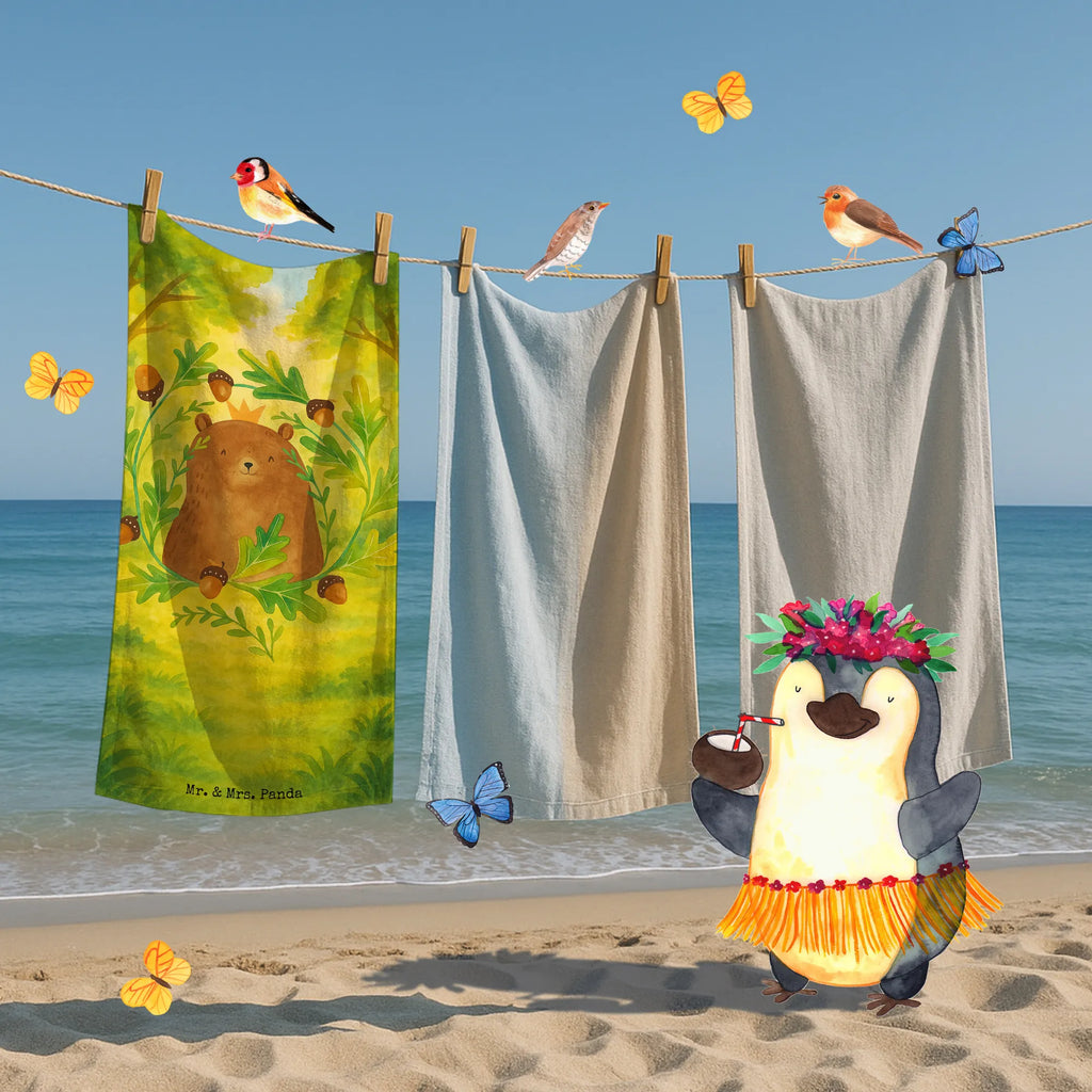 Hand towel bear king Design shower towel, teddy bear, cuddly toy, world best daddy, Father, Father's Day, Daddy Bear, best daddy