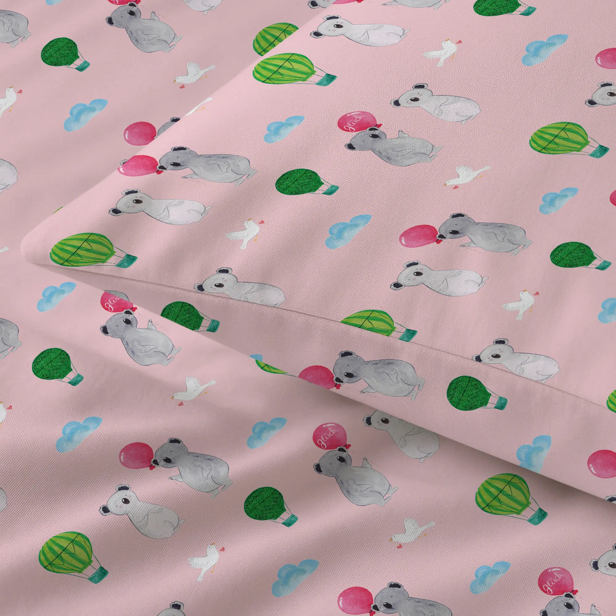 Bettwäsche Koala Luftballon Muster Kissenbezug, Bettbezug, Baumwoll-Satin Bettwäsche, Bettwäsche Set, Bettzeug, Kuschelbettwäsche, Bettwäsche, Deckenbezug, Bettdeckenbezug, Kissenhülle, Baumwoll Satin, Bettwäsche Satin, Baumwollbettwäsche, Bettwäschegarnitur, Bettwäsche Baumwolle, Koala, Koalabär, Geburtstag, Party, Geschenk, Luftballon