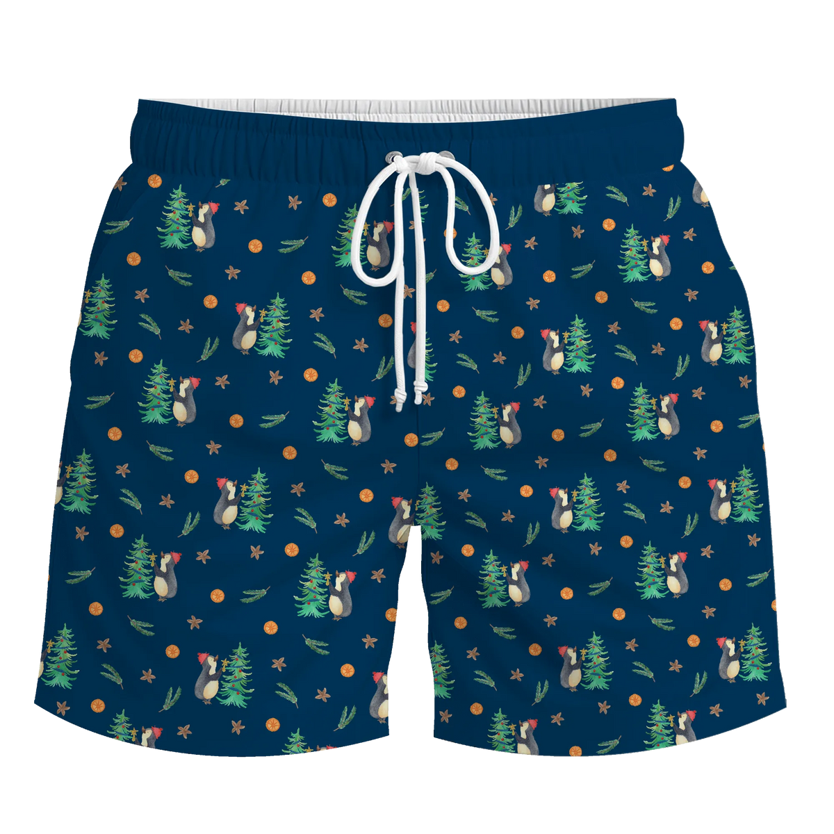 Badehose Herren Pinguin Weihnachtsbaum Muster Männer Badehose, Badeshorts Herren, Boardshort, Badebermudas, Bermudashort, Wasserhose, Badehose Herren, Badeshort, Bade-Shorts, Strandshorts, Badeshort Herren, Schwimmshorts, Badehose, Beachshorts, Badebekleidung, Badeshorts, Männerbadehose, Freizeitshorts, Herrenbadehose, Surfershorts, Boardshorts, Schwimmshort, Schwimmhosen, Sportbadehose, Schwimmhose, Bermudashorts, Herren Badehose, Weihnachtsdeko, Weihnachten, Nikolaus, Wintermotiv, Advent, Heiligabend, Winter, Pinguin