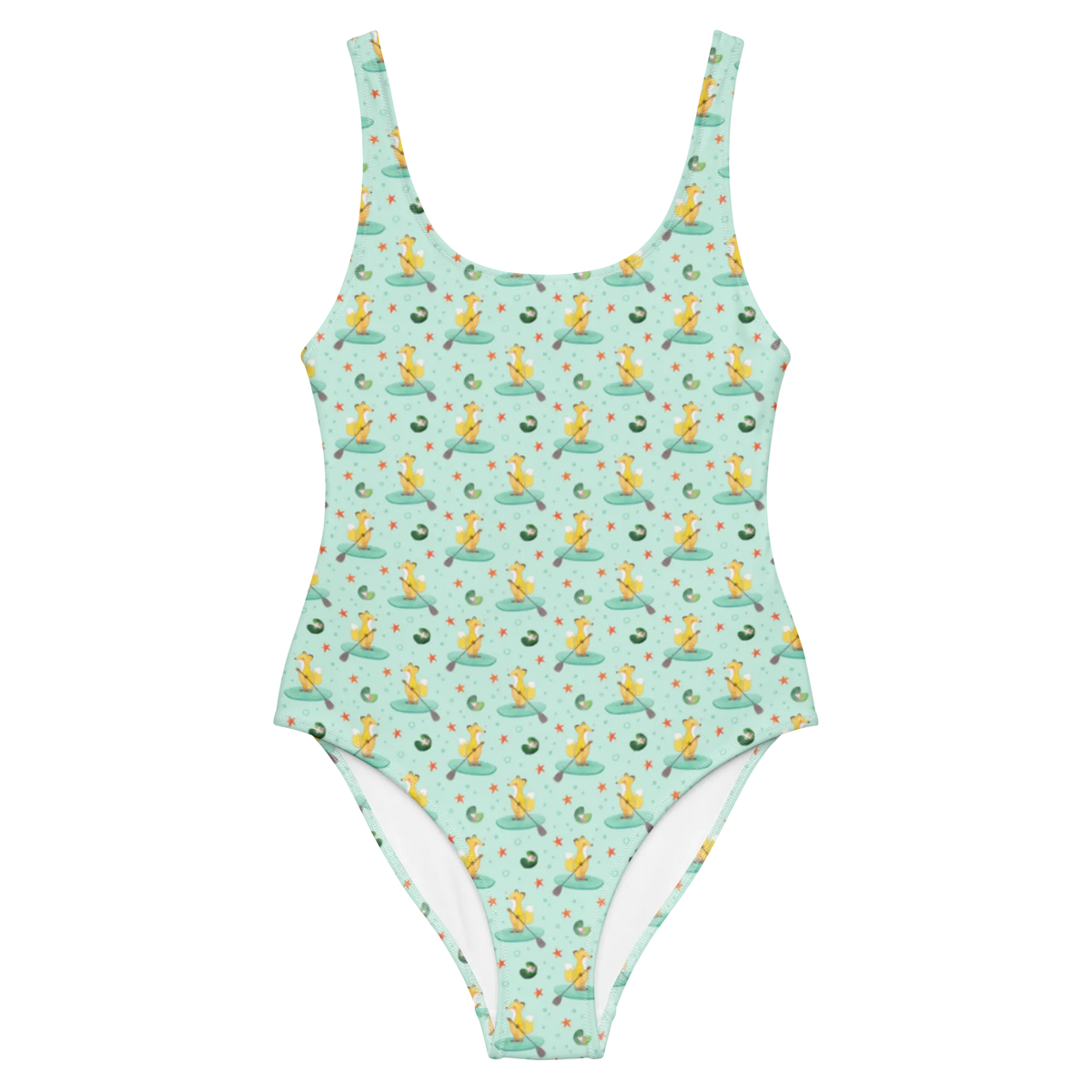 Badeanzug Fuchs Stand Up Paddling Muster Einteiliger Badeanzug, Badeanzug, Badedress, Rückenfreier Badeanzug, Damen-Einteiler, UV-Badeanzug, Swimsuit, Shape-Badeanzug, Schwimmdress, Strandmode, Schwimmbekleidung, Bademode, Beachwear, Bade-Einteiler, Damen-Badeanzug, Schwimmkostüm, Schwimmanzug, Badeoutfit, Sonnenschutz-Badeanzug, Badekostüm, Luxus-Badeanzug, Badebekleidung, Damenbadeanzug, Schenken, Sportart, Hobby, Danke, Dankeschön, Geschenk, Auszeichnung, Gewinn, Sportler, Sport, Subben, Paddle Boarding, Stand Up Paddling, Stand Up Paddle, SUB