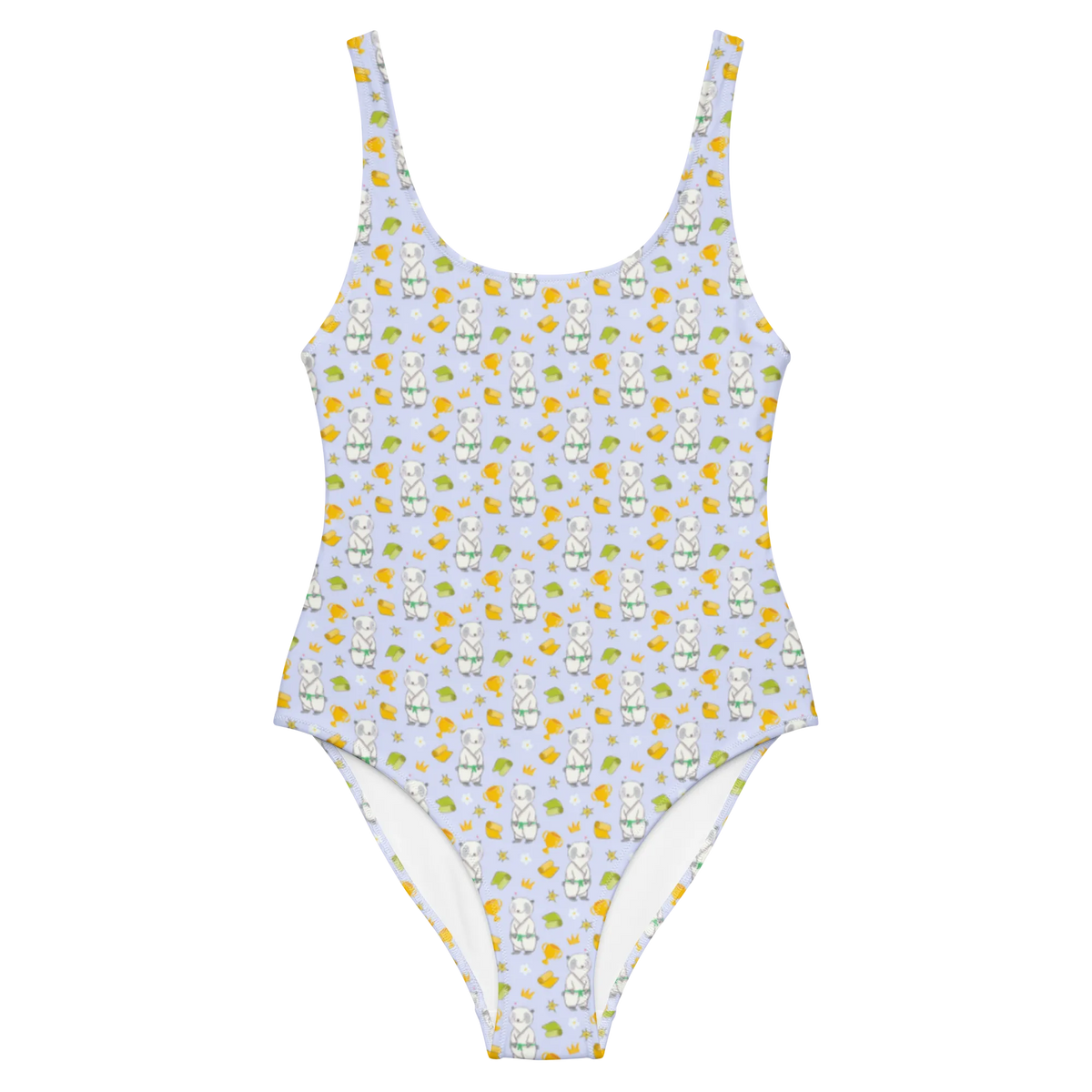 Swimsuit panda Jiu Jitsu award, athlete, thank you, Gift, giving, profit, Japanese martial art, self defense