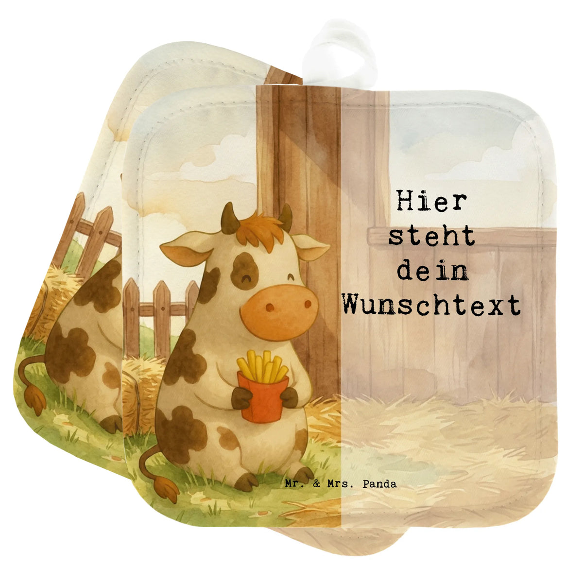 Personalised pot holder Kuh  Pommes Design Küchentextilien personalisiert, Küchenzubehör personalisiert, Topflappen selbst gestalten, Topflappen Set Personalisiert, Küchenaccessoires personalisiert, Topflappen bedrucken, Topflappen Personalisiert, Topfhandschuhe mit Namen, Personalisierte Topflappen, Personalisierte Topfhandschuhe, Topflappen mit Namen, Topfhandschuhe personalisiert