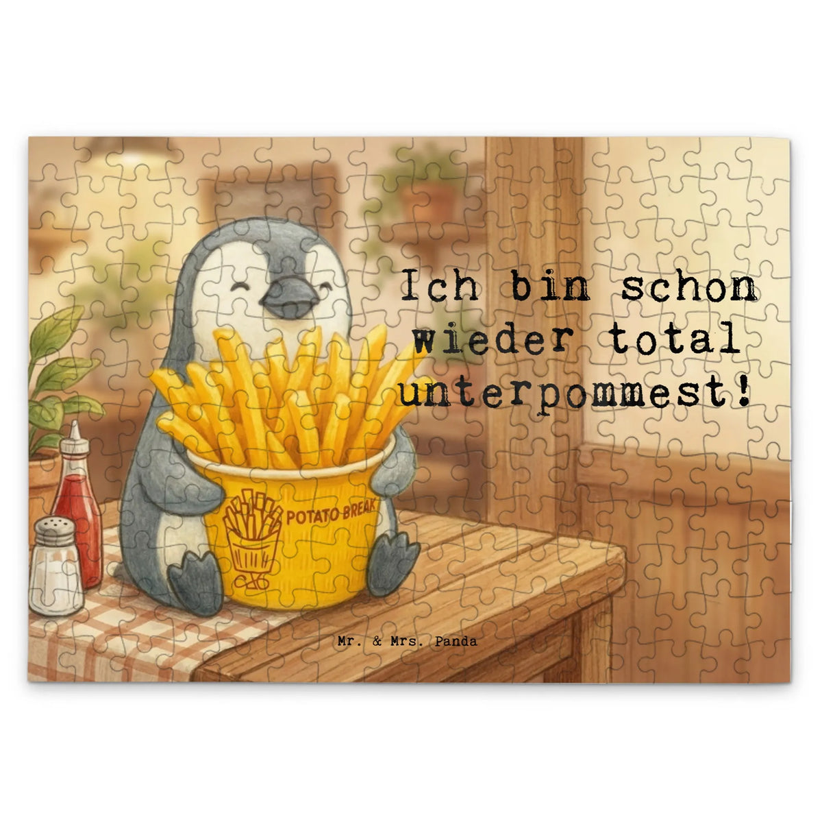Puzzle Pinguin Pommes Eimer Design 1500 Teile Puzzle, 300 Teile Puzzle, Puzzlespiel, 500 Teile Puzzle, Geduldspiel, 1000 Teile Puzzle, Legespiel, 2000 Teile Puzzle, Puzzle