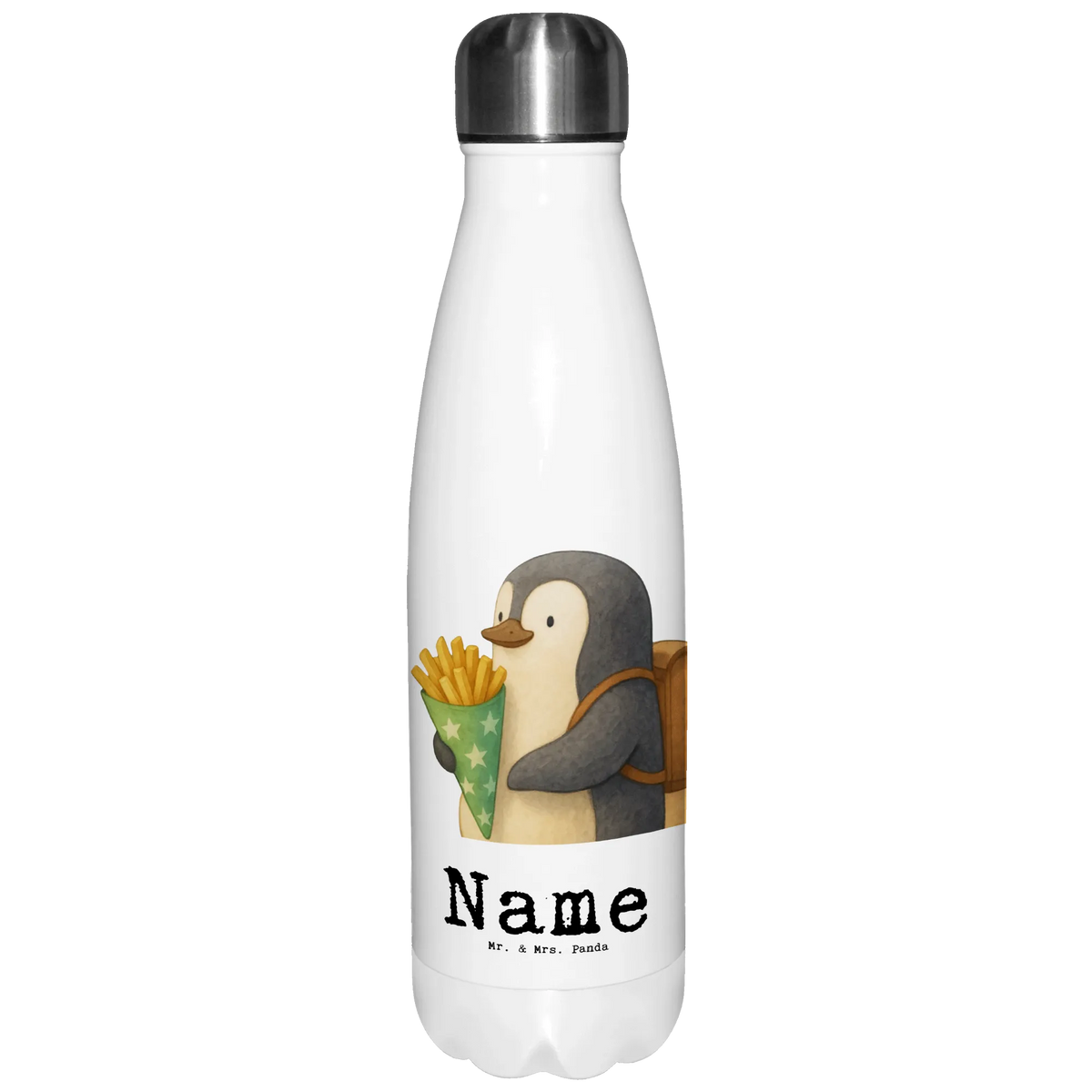 Personalised insulated bottle Pinguin Pommestüte Trinkflasche personalisiert, Sportflasche personalisiert, Personalisierte Sportflasche, Personalisierte Trinkflasche Edelstahl, Thermosflasche personalisiert, Personalisierte Trinkflasche, Personalisierte Thermoskanne, Personalisierte Wasserflasche, Personalisierte Edelstahlflasche, Thermoflasche Personalisiert, Personalisierte Thermosflasche, Getränkeflasche Personalisiert, Wasserflasche personalisiert, Isolierflasche personalisiert, Trinkflasche personalisiert Edelstahl