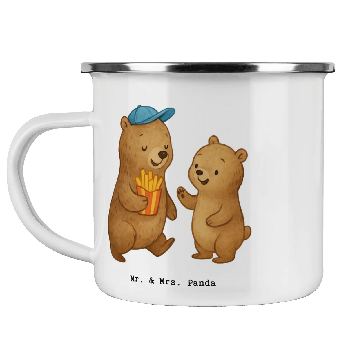 Camping Emaille Tasse Bär Kind Pommes Outdoertasse, Wandertasse, Teebecher, Motivtasse, Emaille Tasse, Emaille Becher, Wanderbecher, Metallbecher, Outdoor Becher, Blechbecher, Campingtasse, Campingbecher, Pott, Emailletasse, Teetasse, Kaffeepott, Haferl, Reisetasse, Emaillebecher, Outdoor Tasse, Becher Emaille, Tasse Emaille, Reisebecher, Blechtasse