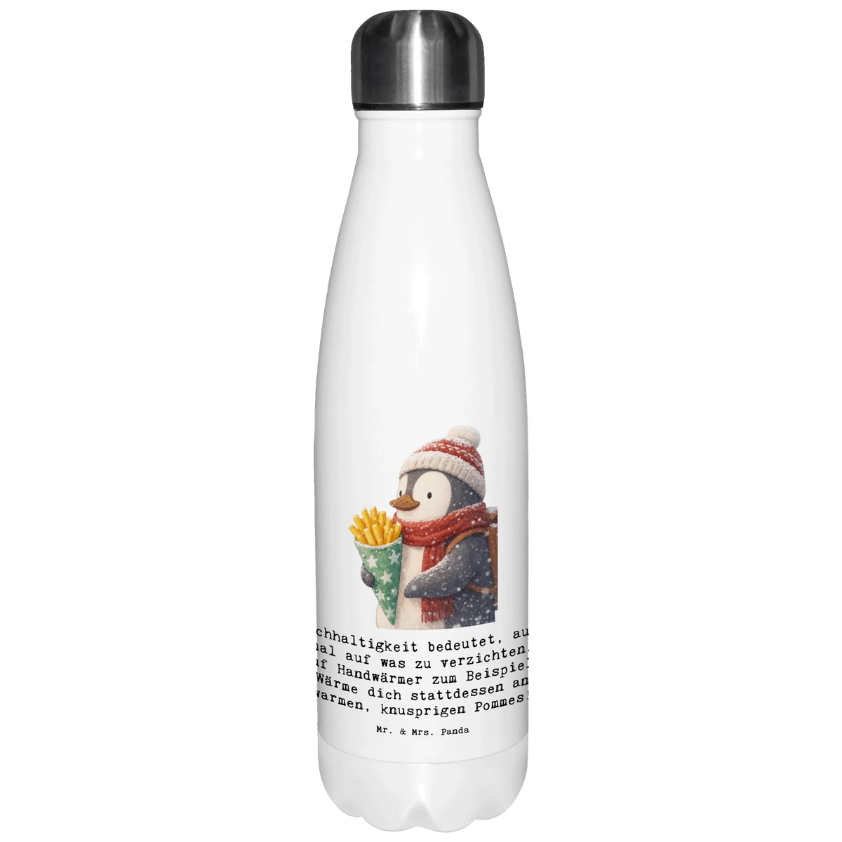 Insulated bottle Pinguin Winter Pommes Thermobehälter, Trinkgefäß, Sportflasche, Thermo Trinkflasche, trinkflaschen, Metallflasche, Reiseflasche, Thermos, Vakuumflasche, Trinkflasche, Isolierbehälter, Kaffeeflasche, Isolier-Trinkflasche, Teeflasche, Edelstahlflasche, Edelstahl Thermosflasche, Flasche aus Edelstahl, schulflasche, Trinkflasche Isoliert, Thermobottle, Edelstahl Wasserflasche, isolierflaschen, thermosflaschen, Wasserflasche, Getränkeflasche, Edelstahl Isolierflasche, Wanderflasche, Outdoorflasche, Sprudelflasche, Thermoflasche Edelstahl, Trinkbehälter, Thermo-Trinkflasche, Thermosflasche