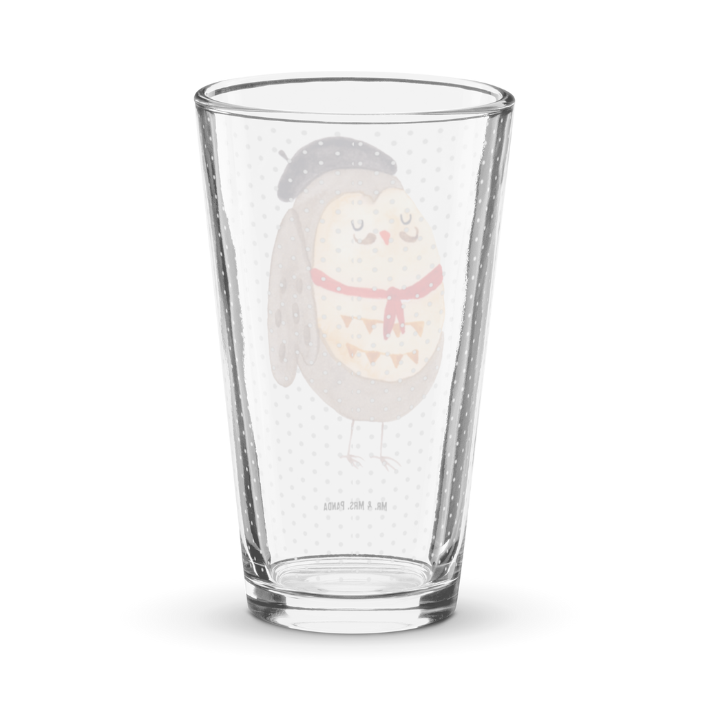 Premium Trinkglas Eule Französisch Trinkglas, Glas, Pint Glas, Bierglas, Cocktail Glas, Wasserglas, Eule, Eulen, Eule Deko, Owl, hibou, La vie est belle, das Leben ist schön, Spruch schön, Spruch Französisch, Frankreich