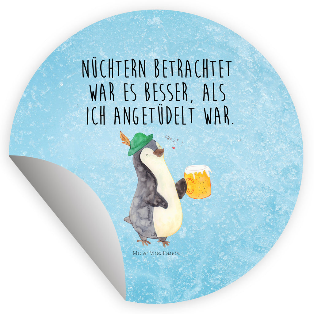 Rund Aufkleber Pinguin Bier Sticker, Aufkleber, Etikett, Kinder, rund, Pinguin, Pinguine, Bier, Oktoberfest