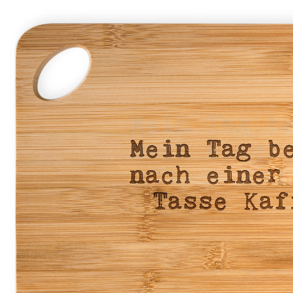 Bambus - deska do krojenia Mein Tag beginnt nach... Przysłowie, przysłowia, zabawne przysłowia, mądrości, cytaty, prezenty z przysłowiami