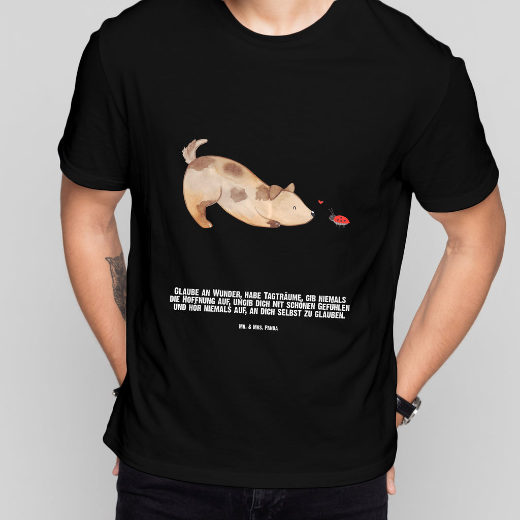 Personalisiertes T-Shirt Hund Marienkäfer T-Shirt Personalisiert, T-Shirt mit Namen, T-Shirt mit Aufruck, Männer, Frauen, Wunschtext, Bedrucken, Hund, Hundemotiv, Haustier, Hunderasse, Tierliebhaber, Hundebesitzer, Sprüche, Hunde, Hundespruch, Marienkäfer, Mischling, Mischlinghund