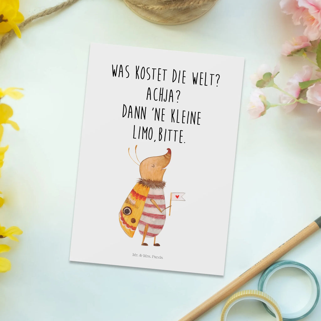 Pocztówka ćma mała flaga Motywy zwierzęce, dobra energia, zabawne powiedzonka, zwierzęta