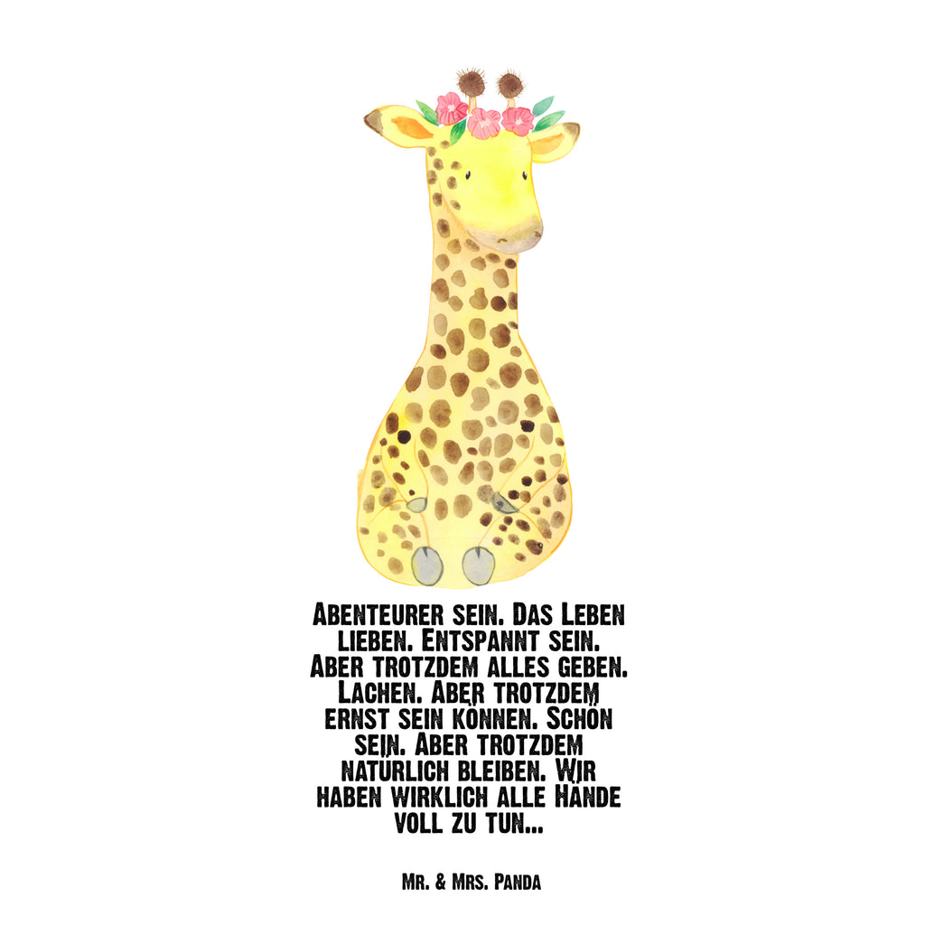 Trinkflasche Giraffe Blumenkranz Thermosflasche, Isolierflasche, Edelstahl, Trinkflasche, isoliert, Wamrhaltefunktion, Sportflasche, Flasche zum Sport, Sportlerflasche, Afrika, Wildtiere, Giraffe, Blumenkranz, Abenteurer, Selbstliebe, Freundin