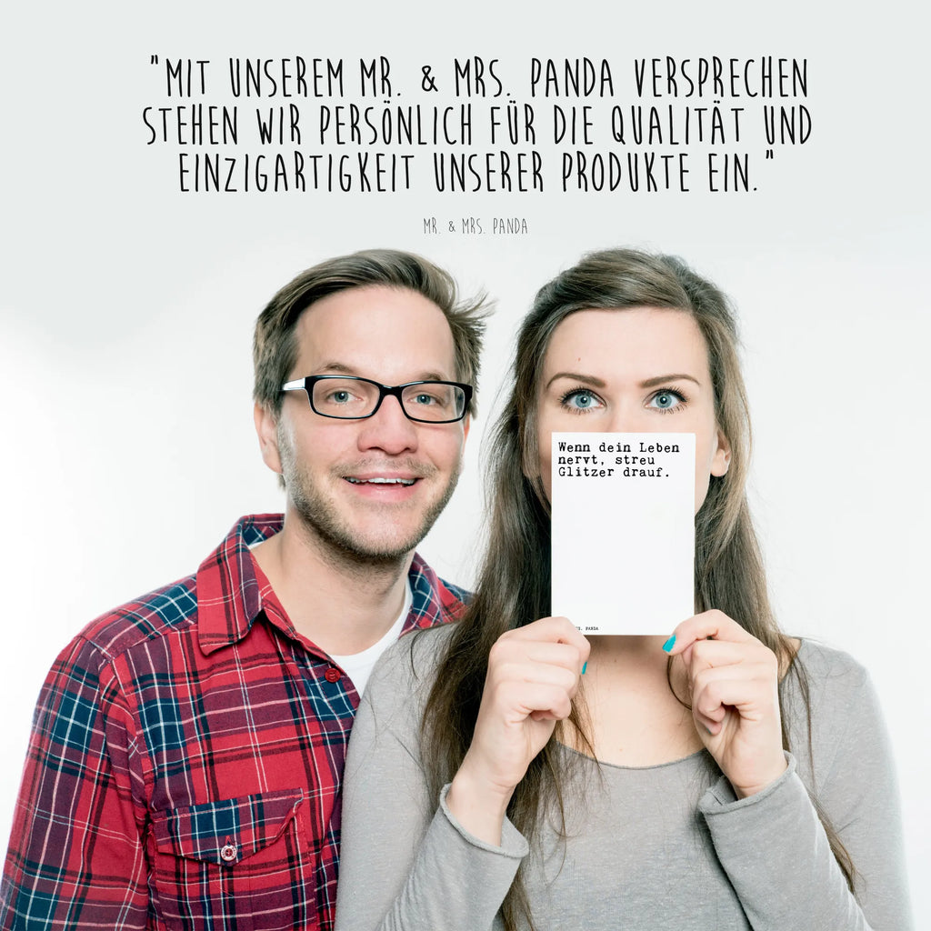 Pocztówka Wenn dein Leben nervt,... Przysłowie, przysłowia, zabawne przysłowia, mądrości, cytaty, prezenty z przysłowiami