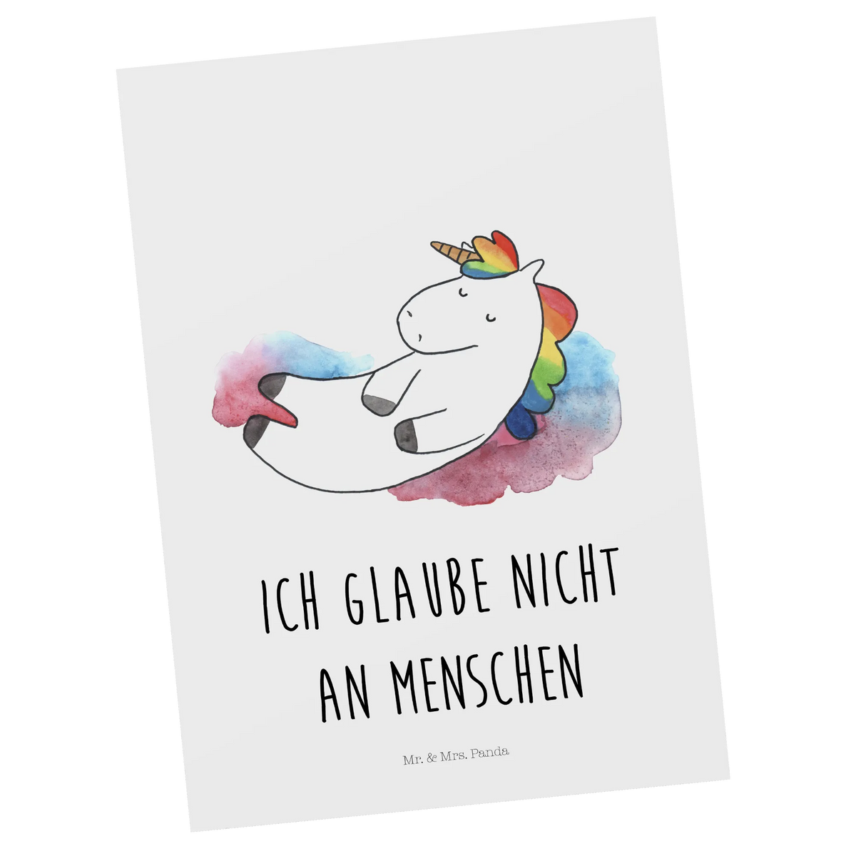 Postcard unicorn cloud 7 Ansichtskarten, Kunstkarten, einzelkarte, Designkarte, bildkarte, Postkarten, kunstkarte, spruchkarte, Ansichtskarte, Fotokarte, Motivkarte, Postkarte, Grußkarte, Unicorn, Einhorn, Einhörner, Einhorn Deko, Lächeln, Geschenk, Glaube, Realität, Witzig, Verliebt, Lustig, Menschen
