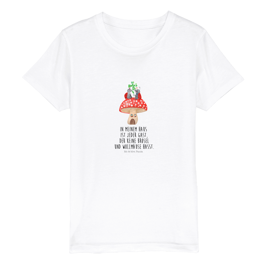 Organic Kinder T-Shirt Marienkäfer Fliegenpilz Kinder T-Shirt, Kinder T-Shirt Mädchen, Kinder T-Shirt Jungen, Tiermotive, Gute Laune, lustige Sprüche, Tiere, Haus, Wohnung, zuhause, Fliegenpilz, Marienkäfer, Fleigenpilzhaus
