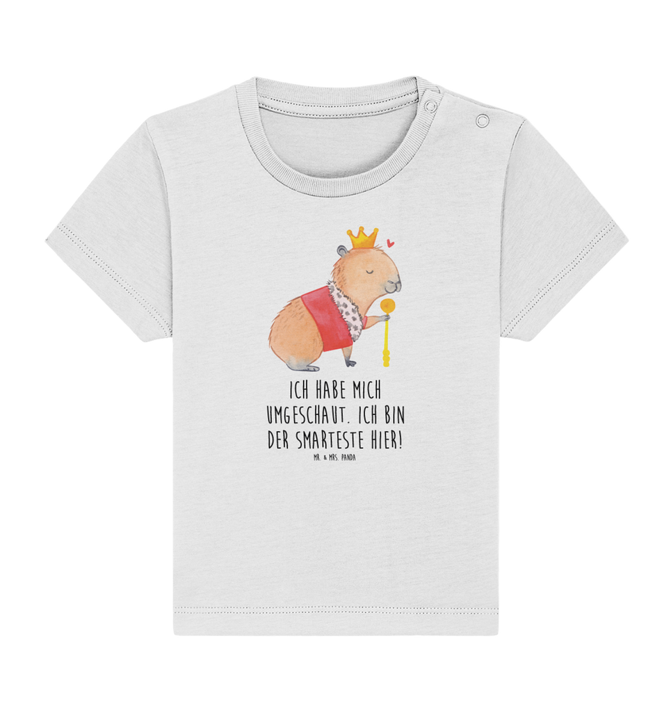 Organic Baby Shirt Capybara König Baby T-Shirt, Jungen Baby T-Shirt, Mädchen Baby T-Shirt, Shirt, Tiermotive, Gute Laune, lustige Sprüche, Tiere, Capybara, König