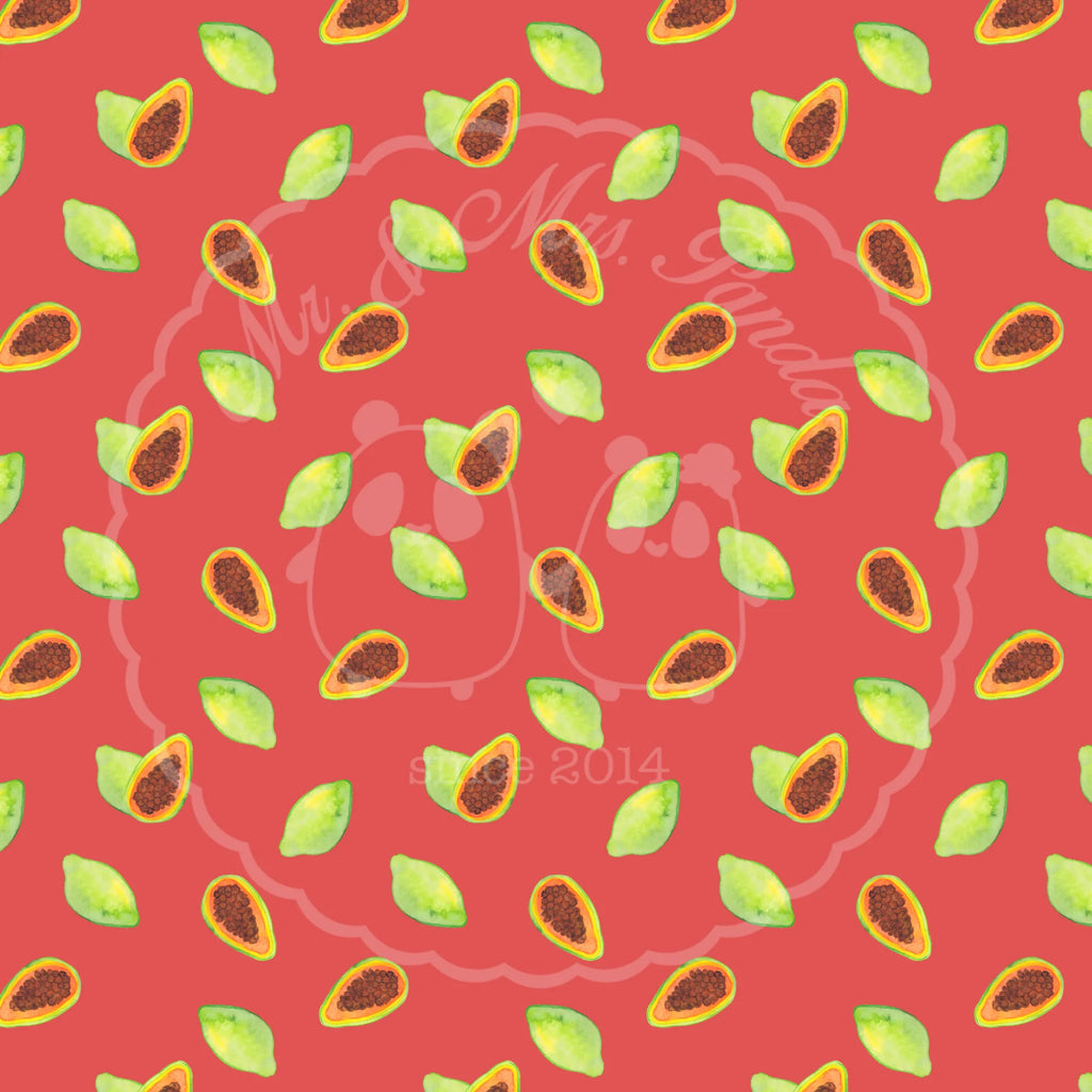 Sherpa cuddly blanket Fruit Papaya Papayas, Obst Muster, Papapya Muster