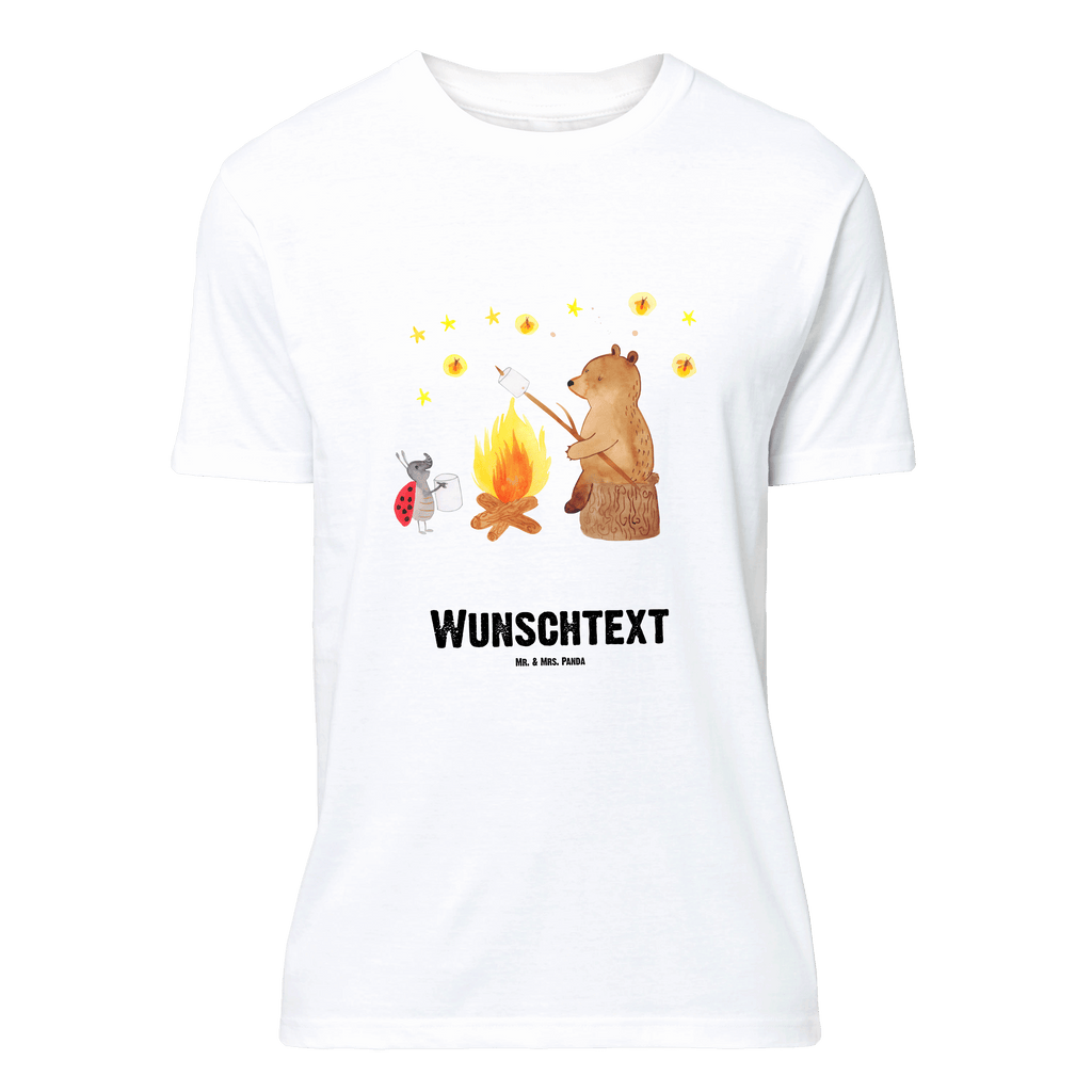 Personalisiertes T-Shirt Bär & Marienkäfer Lagerfeuer T-Shirt Personalisiert, T-Shirt mit Namen, T-Shirt mit Aufruck, Männer, Frauen, Bär, Teddy, Teddybär, Lagerfeuer