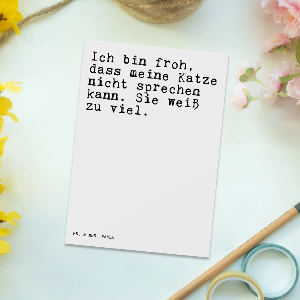 Postcard Ich bin froh, dass... card, letter, gift card, invitation card, invitation, Postcard, postcards, gift, paper, saying, sayings, funny, wisdom, quotes, Sayings Proverbs Wisdom Quotes Funny Wisdom Words