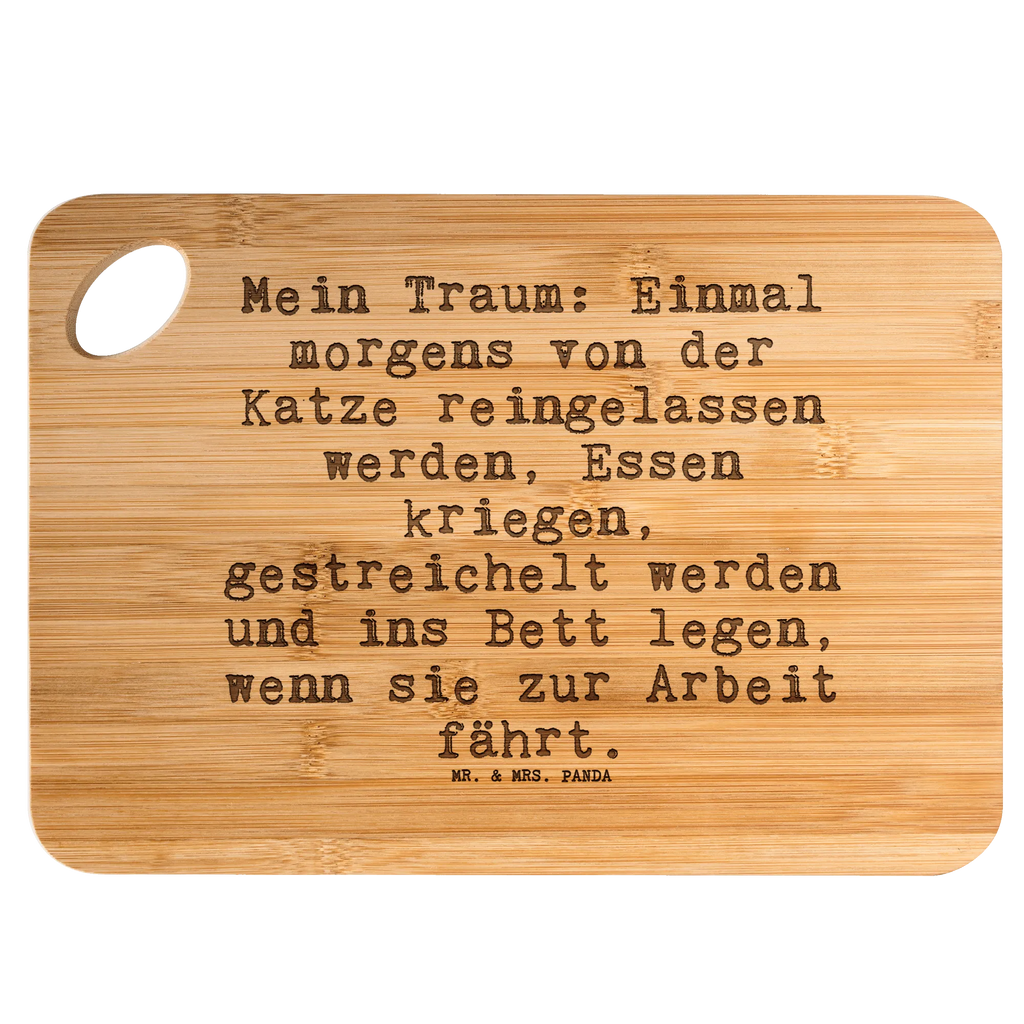Bambus - deska do krojenia Mein Traum: Einmal morgens... Przysłowie, przysłowia, zabawne przysłowia, mądrości, cytaty, prezenty z przysłowiami