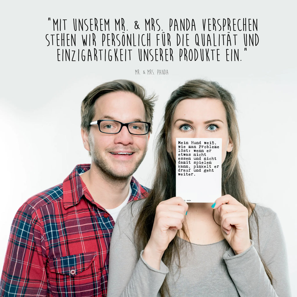 Pocztówka Mein Hund weiß, wie... Przysłowie, przysłowia, zabawne przysłowia, mądrości, cytaty, prezenty z przysłowiami