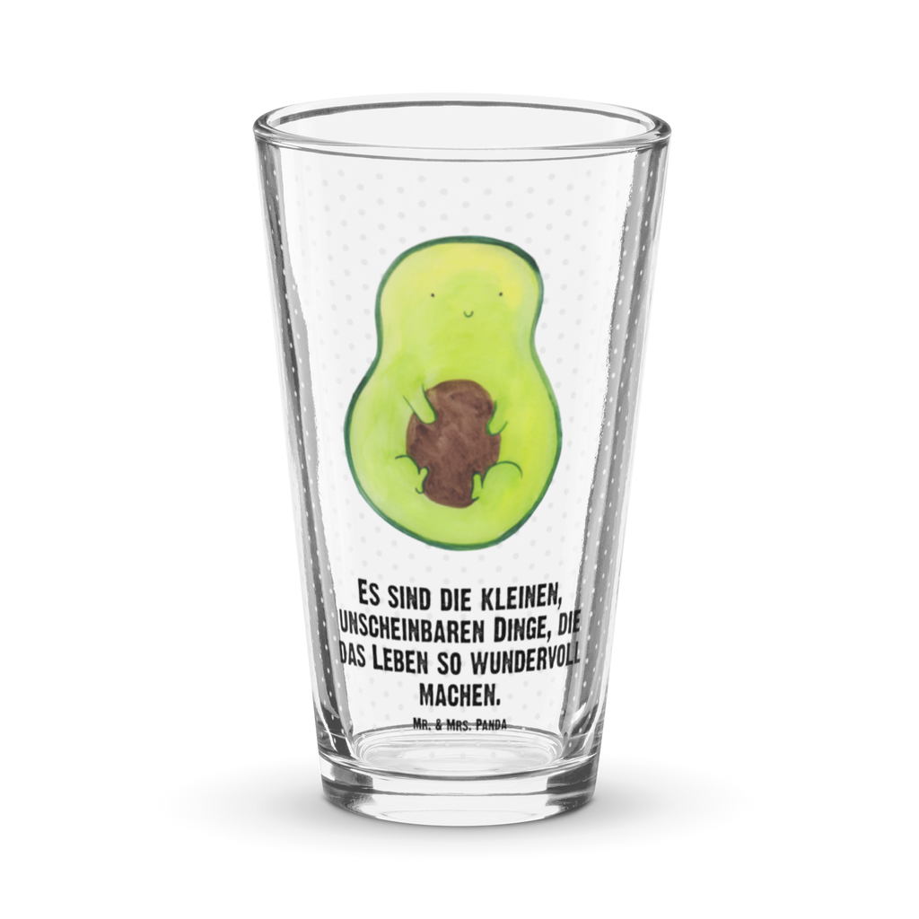 Premium Trinkglas Avocado mit Kern Trinkglas, Glas, Pint Glas, Bierglas, Cocktail Glas, Wasserglas, Avocado, Veggie, Vegan, Gesund, Avokado, Avocadokern, Kern, Pflanze, Spruch Leben