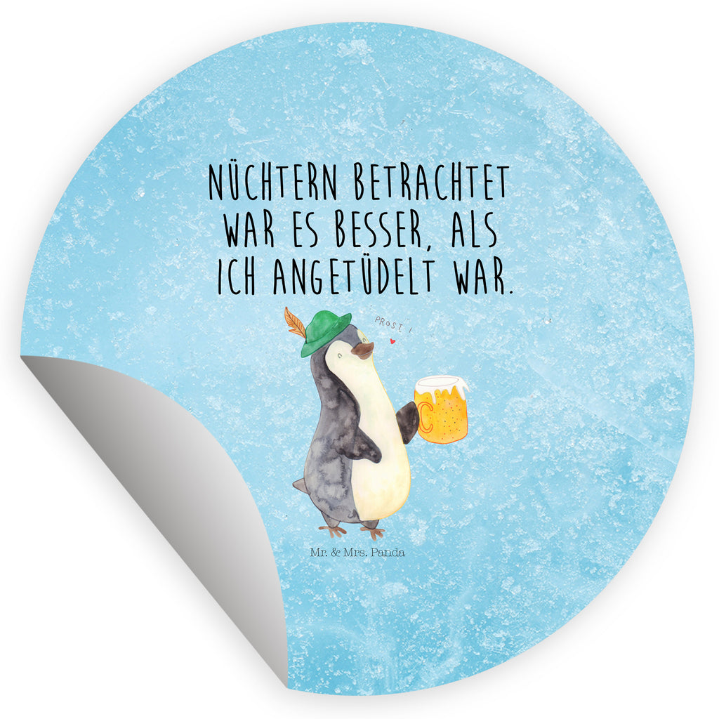 Rund Aufkleber Pinguin Bier Sticker, Aufkleber, Etikett, Kinder, rund, Pinguin, Pinguine, Bier, Oktoberfest