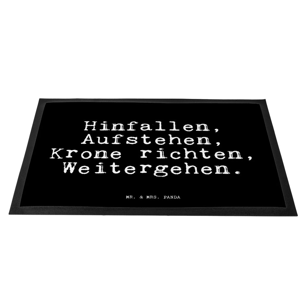 Doormat Hinfallen, Aufstehen, Krone richten,... saying, sayings, funny, wisdom, quotes, Glizzer Spell Proverbs Wisdom Quotes Funny Wisdom Words