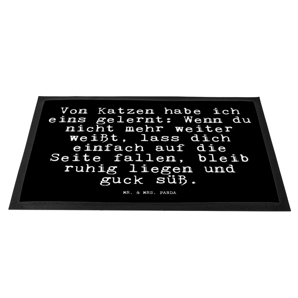 Doormat Von Katzen habe ich... saying, sayings, funny, wisdom, quotes, Glizzer Spell Proverbs Wisdom Quotes Funny Wisdom Words