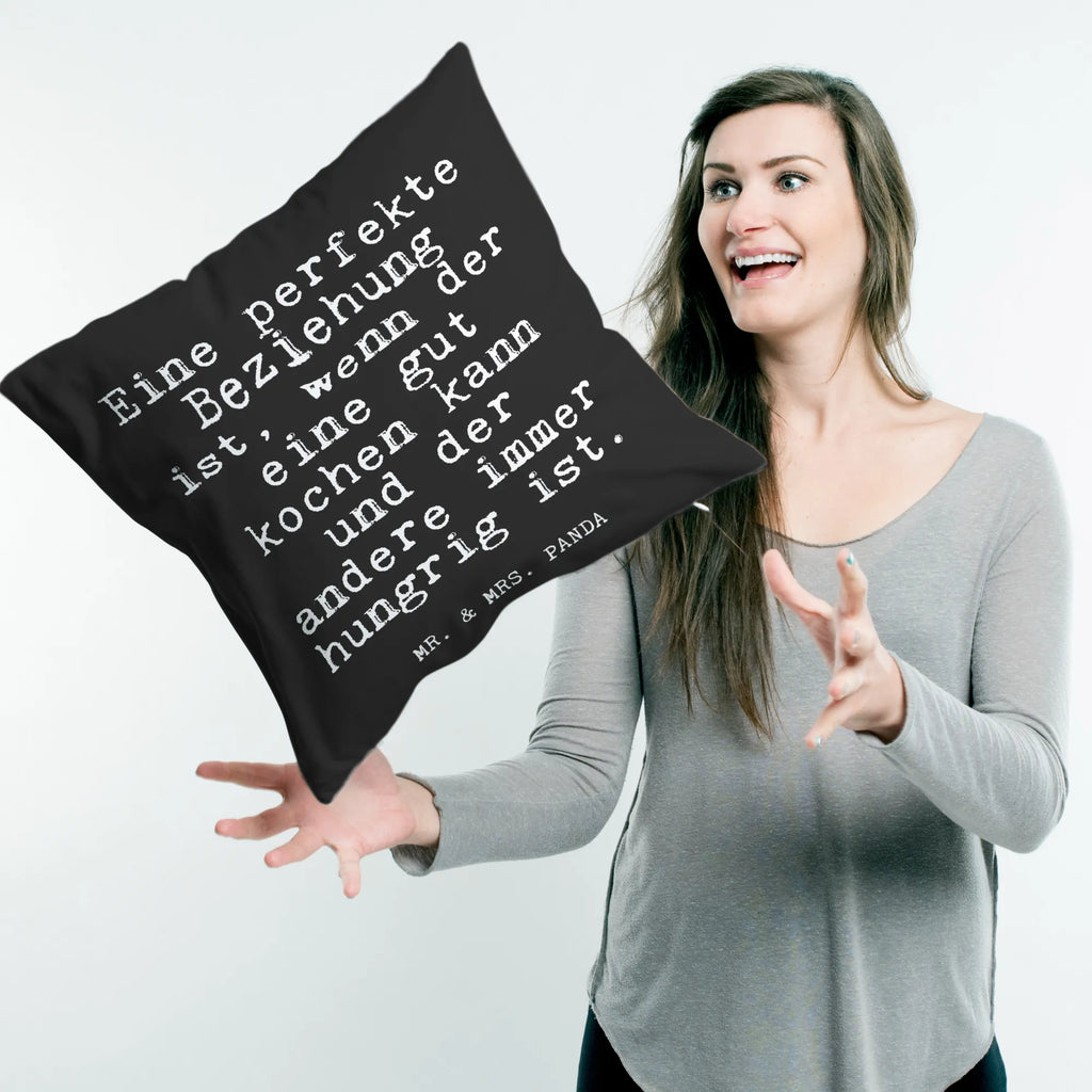 Cushion Eine perfekte Beziehung ist,... bedroom, couch, cushion, pillow case, Pillow, 40 x 40, soft, sofa, settee, bed, 40x40, pad, pillows, fluffy, saying, sayings, funny, wisdom, quotes, Glizzer Spell Proverbs Wisdom Quotes Funny Wisdom Words