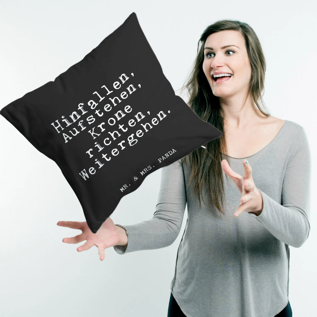 40x40 Kissen Fun Talk Hinfallen, Aufstehen, Krone richten, Weitergehen. sitzkissen, Sofakissen, Kissen 40x40, Kissenhülle 40x40, Kissenbezug 40x40, Kopfkissen 40x40, Kissen 40x40 Waschbar, Sofakissen 40x40, Kissenhülle, Dekokissen, Kissen, sofakissen, Zierkissen, Kopfkissen, Dekokissen 40x40, Kissenbezüge, Motivkissen, Dekokissen Sofa, Couchkissen, Spruch, Sprüche, lustige Sprüche, Weisheiten, Zitate, Spruch Geschenke, Glizer Spruch Sprüche Weisheiten Zitate Lustig Weisheit Worte